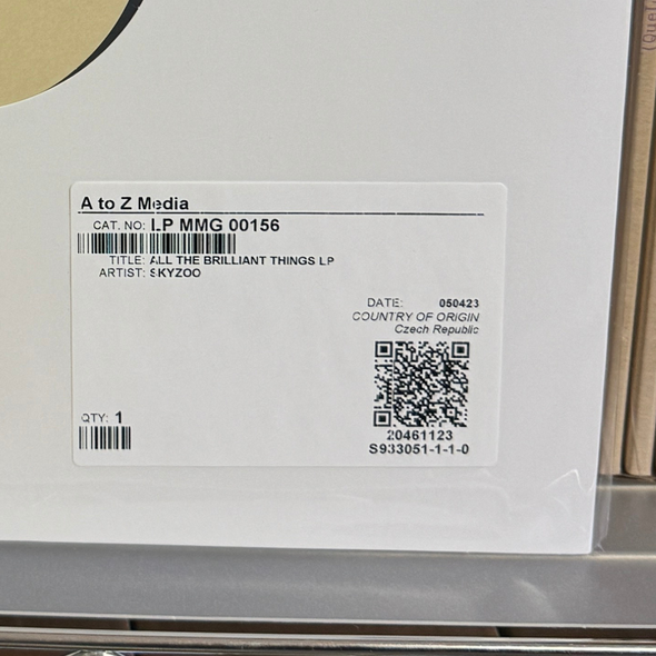 Skyzoo - All The Brilliant Things (Test Press LP)
