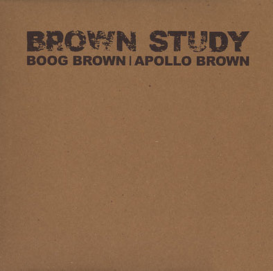 Apollo Brown & Boog Brown - Brown Study (LP)
