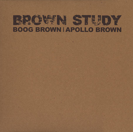 Apollo Brown & Boog Brown - Brown Study (LP)