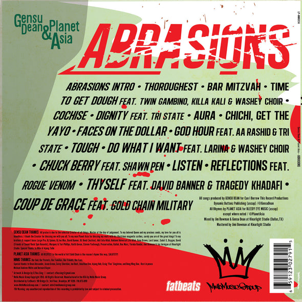 Planet Asia & Gensu Dean - Abrasions (2xLP)