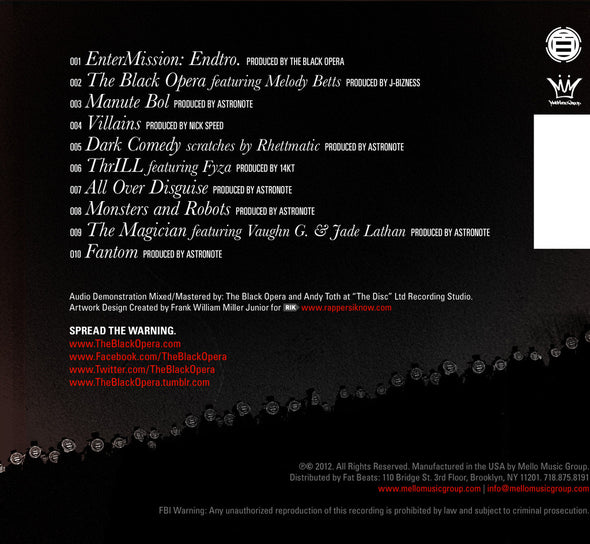 The Black Opera - EnterMission. (LP)