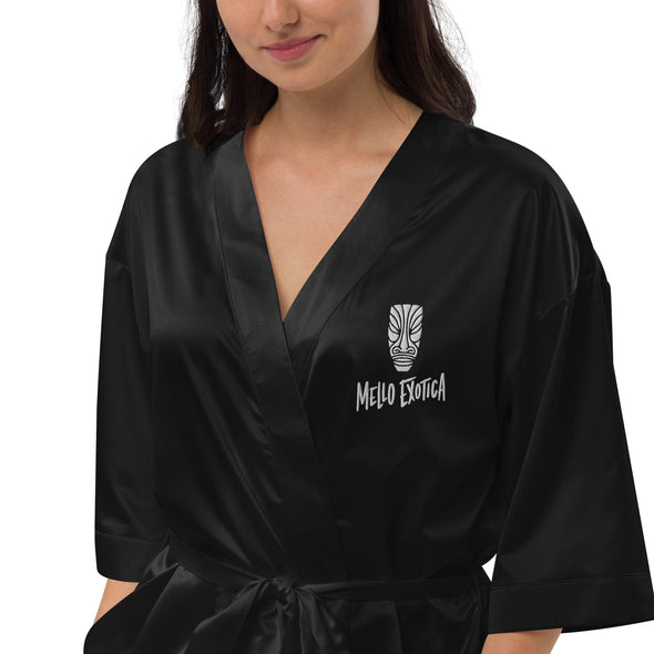 Satin robe